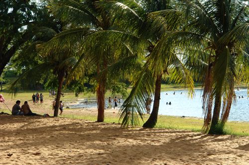 Praia Catarina, em Ilha Solteira. Foto: Divulgação/Prefeitura