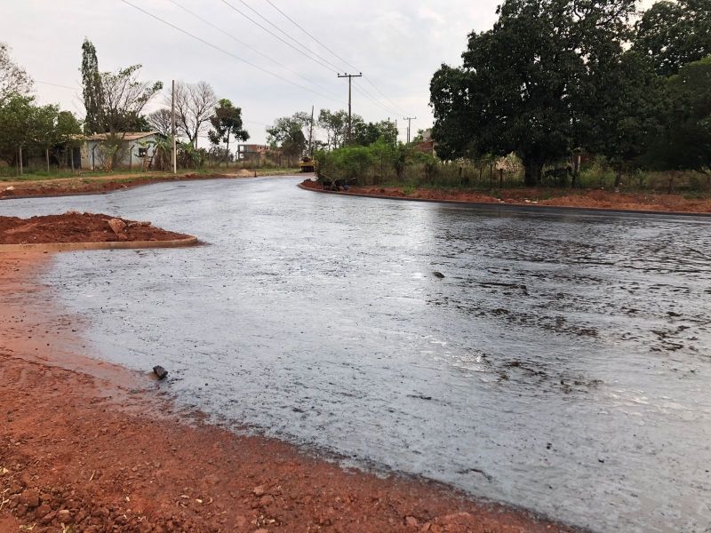 Asfalto de ligação entre avenidas no Santa Cecília - Foto: Divulgação