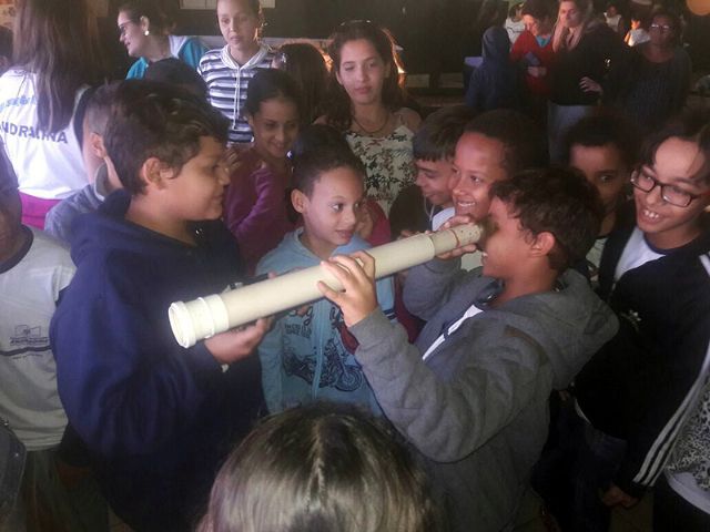 Secretária de Educação levou alunos ao Planetário, localizado em Presidente Prudente. Foto: Divulgação/Prefeitura
