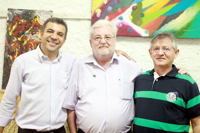 Dil, Gilberto Natalini e Edgar Dourado, pré-candidatos a deputado federal, Governo de SP e deputado estadual respectivamente. Foto: Fabiano Marinho / Andravirtual 