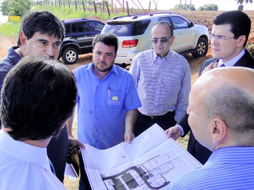 Projeto do prédio é apresentado pela construtora aos representantes do Judiciário; obras já iniciaram. Foto: Divulgação