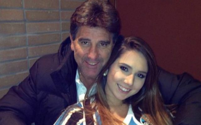 Carolina Portaluppi com o pai, Renato Gaúcho. Foto: Reprodução/Instagram