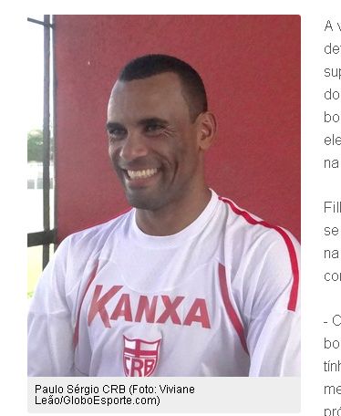 Andradinense é destaque do Globo Esporte de Alagoas, onde atualmente atua pelo CRB 