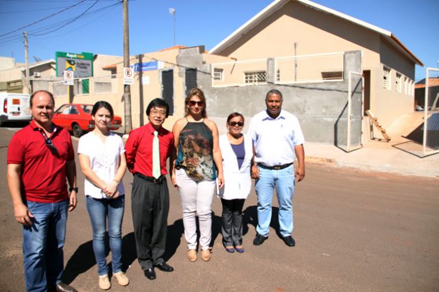 Jamil durante visita as obras de ampliação da UAS Norte (Unidade de Atendimento de Saúde). Foto: Divulgação/Prefeitura