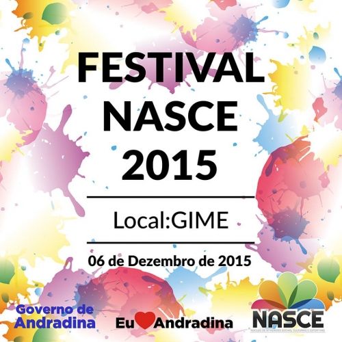 Governo de Andradina realiza “Festival Nasce 2015” no domingo  - Cartaz do Evento
