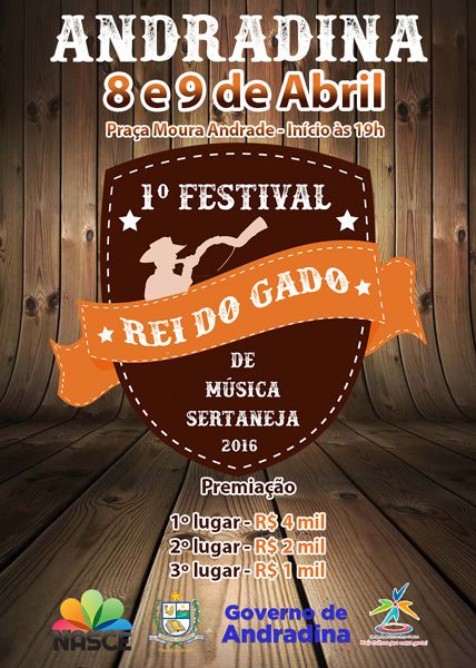 Festival “Rei do Gado” de Música Sertaneja do Governo de Andradina é nesta sexta e sábado - Evento ocorre na Praça “Antônio Joaquim de Moura Andrade” e vem para movimentar a cultura popular do interior paulista. Foto: Divulgação/Prefeitura