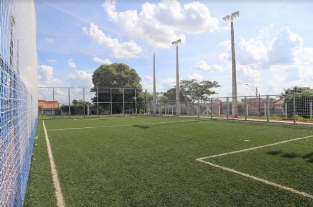 Campo de futebol society será inaugurado neste domingo as 10h com a presença de Aildo Rodrigues Ferreira