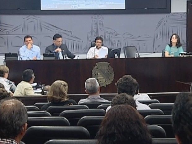 Sessão da Câmara de Araçatuba (Foto: Reprodução/ TV TEM)