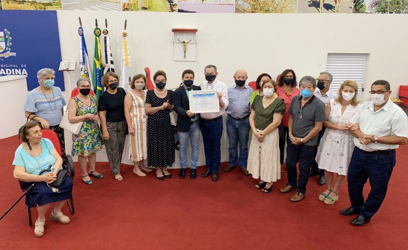 Padre Sebastião Gonçalves é homenageado pela Câmara Municipal de Andradina - Foto: Divulgação