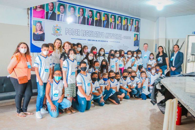 Câmara de Andradina realiza programa Vereador Mirim 2022  - Foto: Divulgação