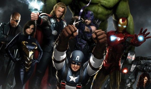 Se um filme de super-herói já é bom imagina com vários. Os Vingadores. - 