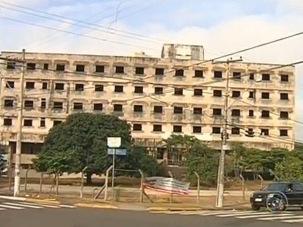 Hospital Modelo pode ser demolido pela prefeitura de Araçatuba (Foto: Reprodução / TV Tem)