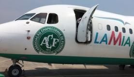 Avião da empresa boliviana Lamia, fretado pela Chapecoense para transportar sua equipeDivulgação/ Cleberson Silva/ Chapecoense