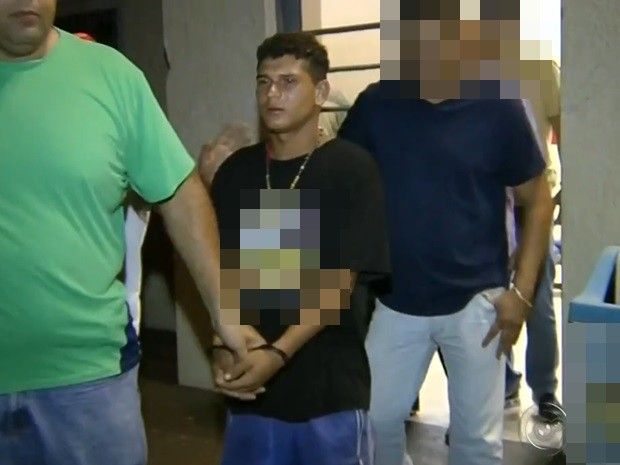 Em depoimento, pai de suspeito de matar Paola chorou com detalhes do crime (Foto: Reprodução / TV TEM)