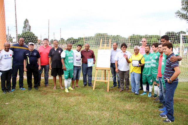 O campo é a casa do Guarani Futebol Clube e Governo de Andradina fez melhorias no gramado e na estrutura . Foto: Divulgação/Prefeitura