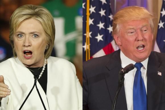 Pela pesquisa, Hillary Clinton está com 48% da preferência do eleitorado e Donald Trump, com 37% Agência Lusa