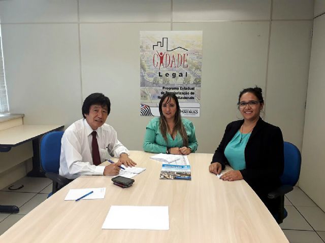 Tamiko Inoue cumpriu agendas na Secretaria de Estado da Habitação, em São Paulo . Foto: Divulgação/Prefeitura
