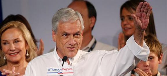 Sebastián Piñera é o presidente eleito do Chile - Agência EFE