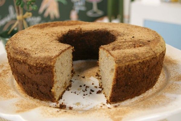 Bolo de Banana Amassada com Nozes - Foto: Reprodução Bolo de Banana Amassada com Nozes - Foto: Reprodução