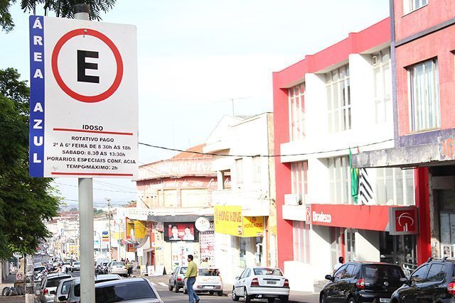 Centro comercial de Andradina. Foto: Arquivo/Andravirtual 