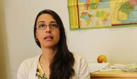 Fernanda Gláucia Pinto dá aulas de português do Brasil na Universidade de Aarhus, na DinamarcaGiselle Garcia / Repórter da Agência Brasil