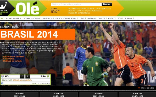 Argentinos ironizam queda do Brasil diante da Holanda - 