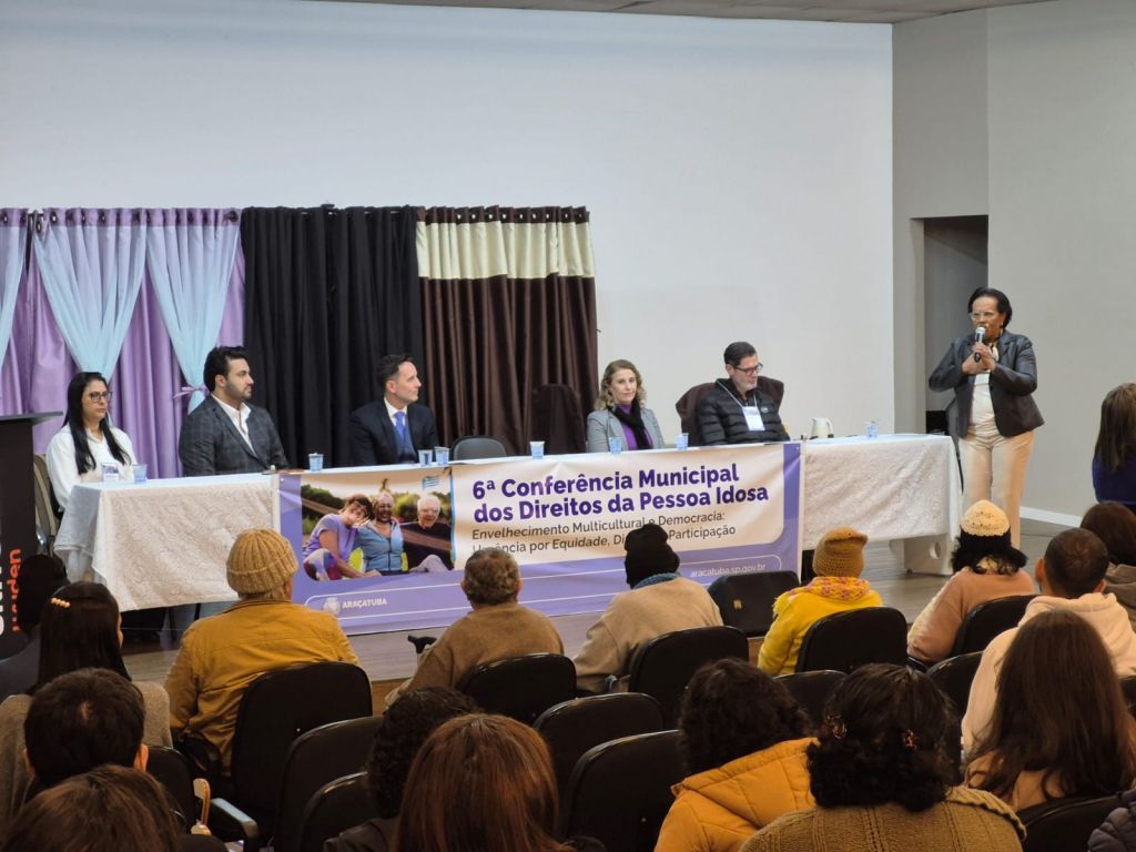 Araçatuba reúne 75 propostas e elege delegados na 6ª Conferência Municipal dos Direitos da Pessoa Idosa - A vice-prefeita Nica reafirmou compromisso com uma sociedade mais justa