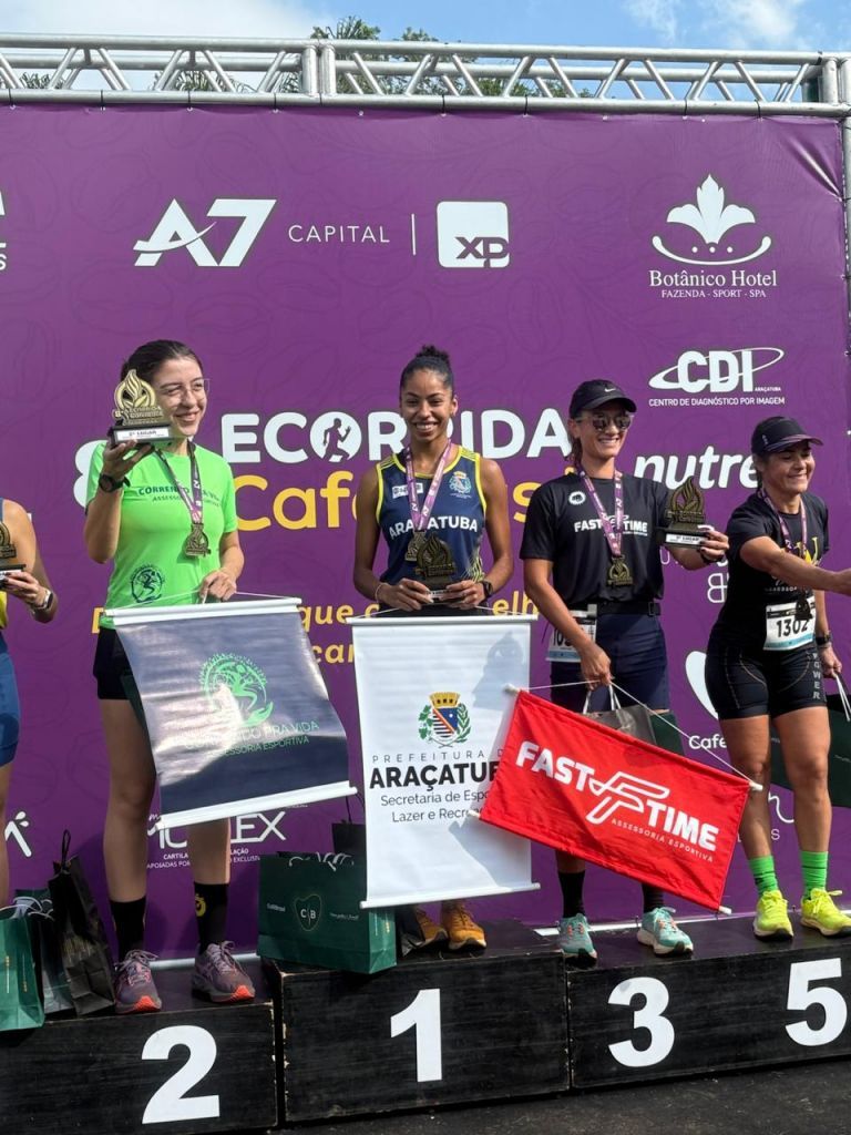 Atletas de Araçatuba conquistam vitórias na 8ª Ecorrida Café Brasil - Ávila Pereira da Silva, 1º lugar geral no feminino 10Km