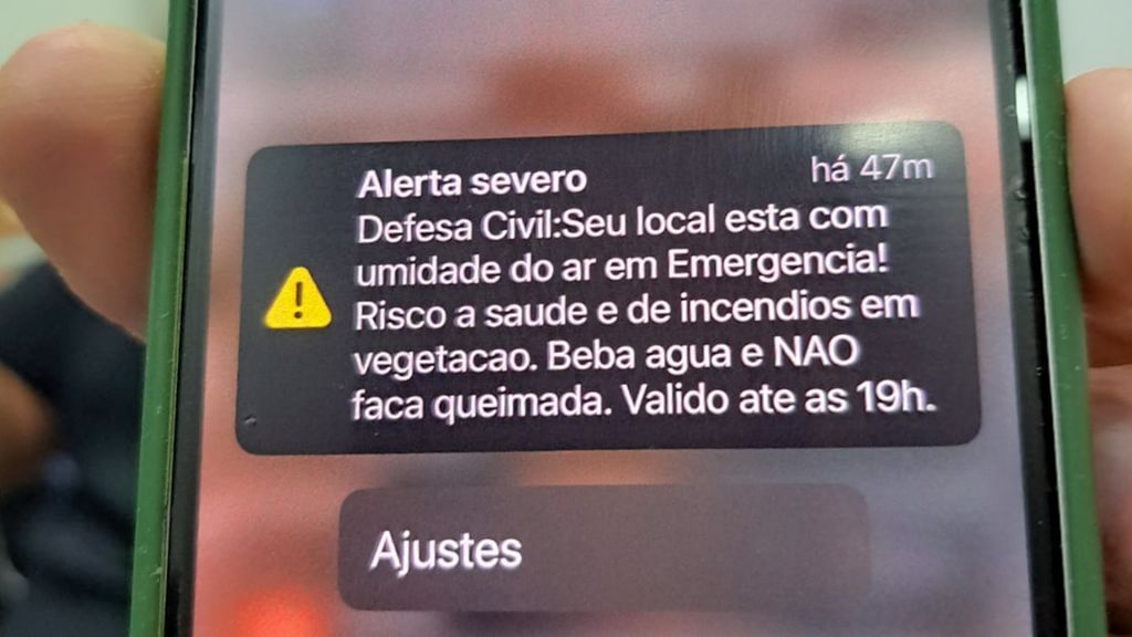 Araçatuba entra em estado de atenção por baixa umidade do ar - Baixa umidade do ar coloca Araçatuba em estado de alerta para incêndios