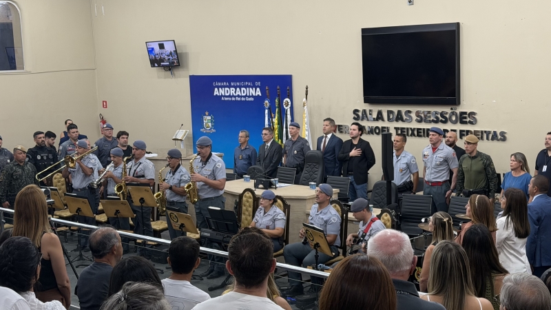 Câmara de Andradina entrega Medalha Tiradentes 2026 em reconhecimento a profissionais da segurança