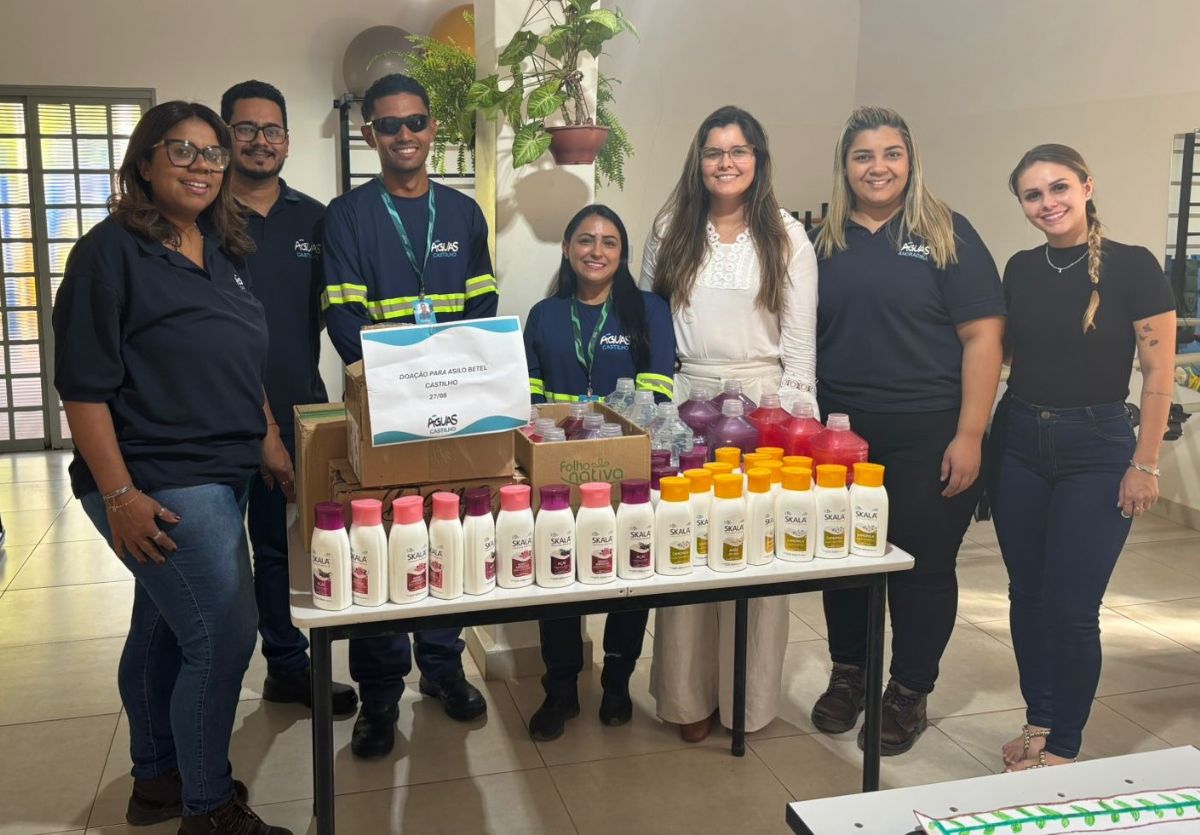 Águas Andradina e Águas Castilho mobilizam colaboradores em ações de voluntariado que beneficiaram 250 pessoas - Colaboradores da Águas Andradina e Águas Castilho durante a Conexão Voluntariguá 202