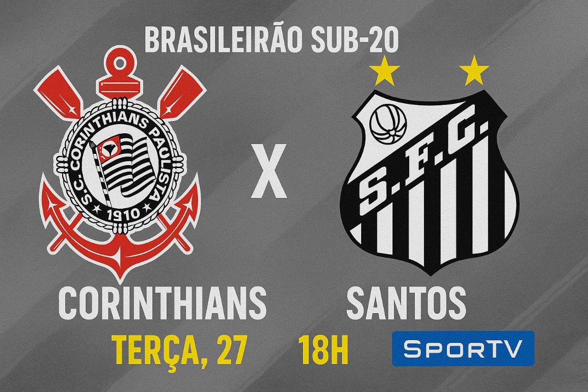 Onde Assistir: Corinthians e Santos duelam pelo Brasileirão Sub-20 com transmissão - Corinthians x Santos