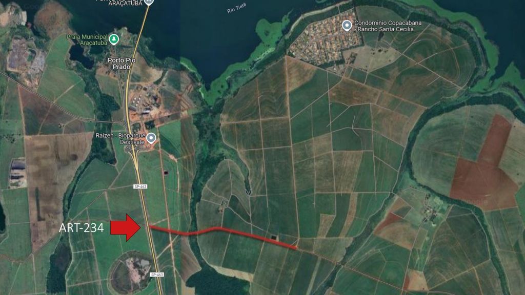 Interdição total da estrada ART-234 altera acesso ao Copacabana Park em Araçatuba a partir de segunda-feira - Estrada de acesso ao Copacabana Park será interditada por 10 dias para obra do DER