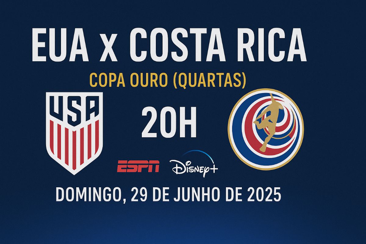 EUA x Costa Rica: onde assistir ao vivo às quartas de final da Copa Ouro 2025 - EUA x Costa Rica