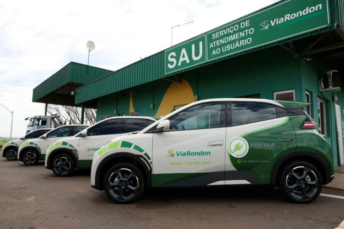 ViaRondon reforça compromisso com a sustentabilidade por meio de frota elétrica e geração de energia solar - Frota operacional composta por veículos 100% elétricos ViaRondon reforça compromisso com a sustentabilidade por meio de frota elétrica e geração de energia solar - Frota operacional composta por veículos 100% elétricos