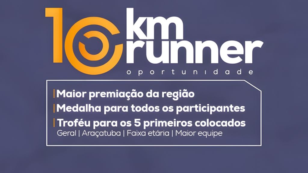 Araçatuba sedia neste domingo a 10ª KM Runner com provas de corrida, caminhada e corrida infantil - KM Runner movimenta Araçatuba com esporte, lazer e Corrida Kids Araçatuba sedia neste domingo a 10ª KM Runner com provas de corrida, caminhada e corrida infantil - KM Runner movimenta Araçatuba com esporte, lazer e Corrida Kids