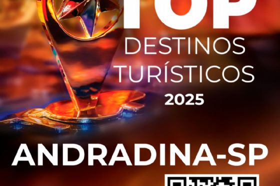 Andradina disputa Prêmio Top Destinos Turísticos em três categorias