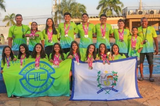 Natação de Andradina brilha em torneio regional e conquista 84 medalhas, além de 15 convocações para a Seleção Regional
