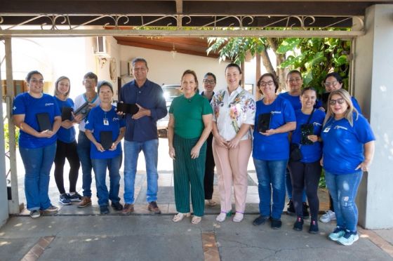 Saúde de Andradina recebe tablets para modernizar atendimento da atenção básica