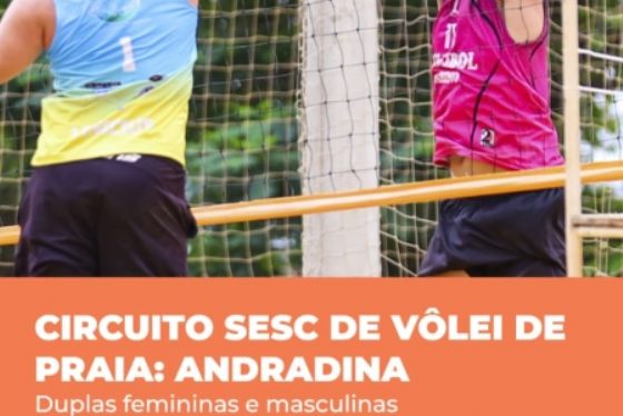 Andradina recebe Circuito Sesc de Vôlei de Praia