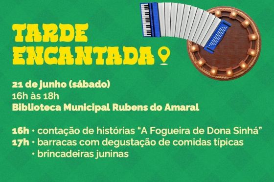 Araçatuba recebe neste sábado a Tarde Encantada Junina na Biblioteca Municipal