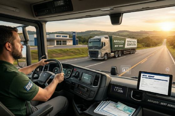 Arauco abre seleção para 200 vagas em curso gratuito de motorista com bolsa incentivo
