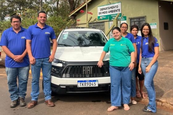 Secretaria de Agricultura e Meio Ambiente de Andradina recebe nova picape para reforçar ações ambientais