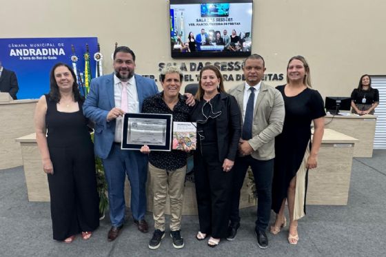 Câmara de Andradina celebra o legado da educação e das artes em noite de homenagens