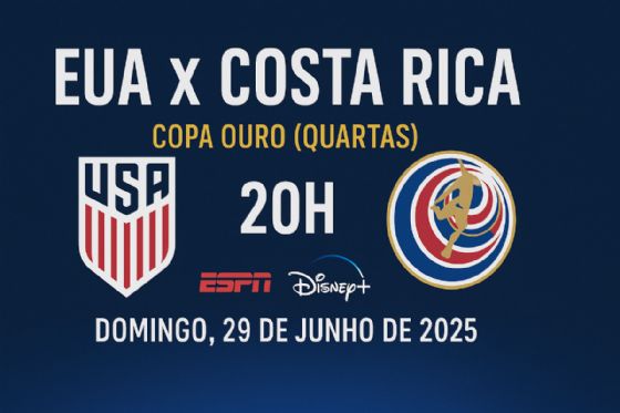 EUA x Costa Rica: onde assistir ao vivo às quartas de final da Copa Ouro 2025
