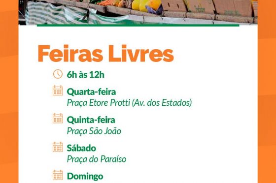 Feiras livres e Feira do Produtor em Araçatuba: confira o cronograma e horários