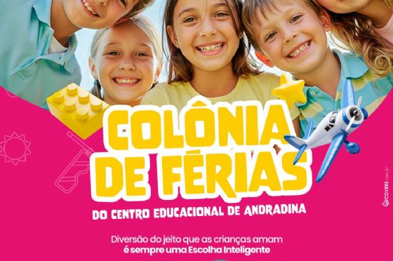 Centro Educacional de Andradina abre temporada de Colônia de Férias com foco em criatividade e rotina ativa