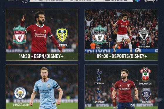 Onde assistir aos jogos do Campeonato Inglês hoje (01/01): Premier League e divisões de acesso