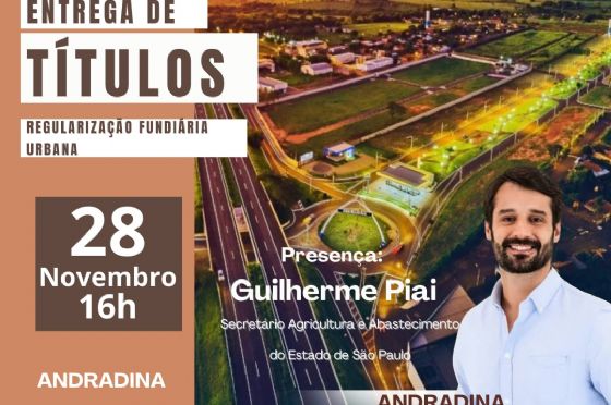 Andradina terá entrega de 51 títulos de regularização fundiária para famílias da Vila Mineira nesta sexta (28)
