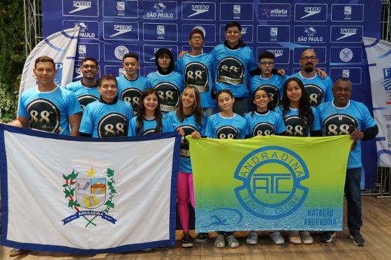 Andradina é vice-campeã da Super Copa São Paulo de Natação e conquista 49 medalhas